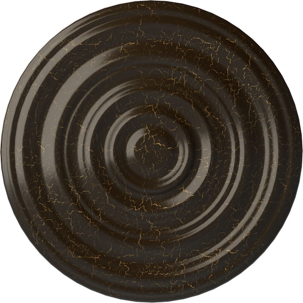 Ekena Millwork Carton Smooth Ceiling Medallion (Canopies up to 9 1/8"), 29 1/8"OD x 1 1/2"P, Stone Hearth Crackle CM29CASHC - main